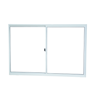 Janela de Correr  Zema Aluminio Branco 2 Folhas Sem Grade
