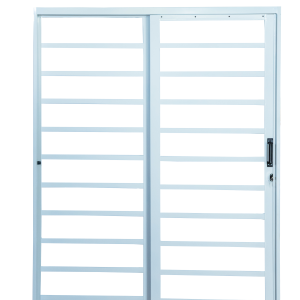 Porta Correr Retangular Lat. Zema Plus White Direita