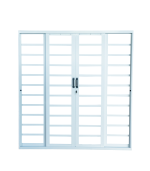 Porta Correr Retangular Central Zema Plus White