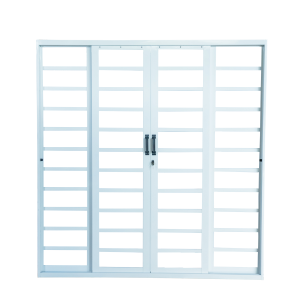 Porta Correr Retangular Central Zema Plus White