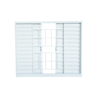 Veneziana 4 Folhas Zema Plus White Com Grade