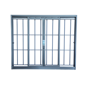 Janela Cor 4 Folhas Zema Plus Black Com Grade Quadrada