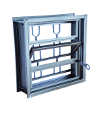 Vitro Basculante Zema Plus Black Com Grade Elo 40x40