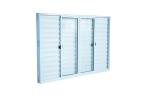 Janela Veneziana Zema Aluminio Branco 6F Sem Grade