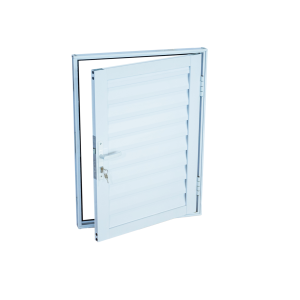 Porta Alçapão Zema Alumínio Branco