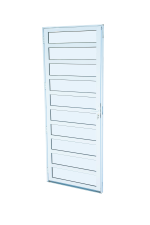 Porta Com trava Para Vidro Zema Aluminio
